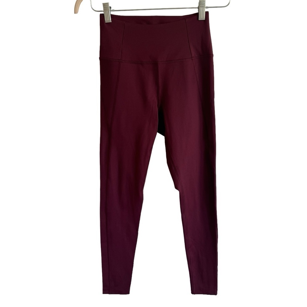 Girlfriend Collective Compressive High-Rise Legging, Maroon, Size S